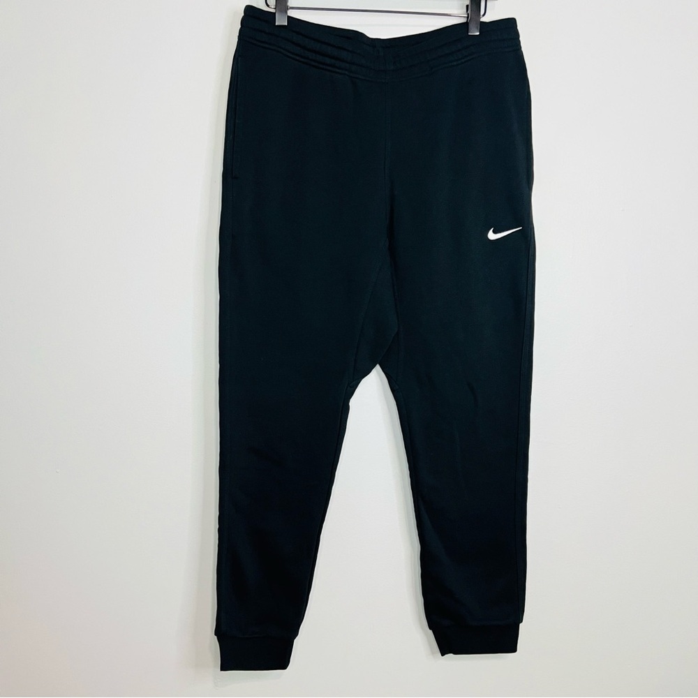 Nike Black Essential Fleece Tapered Joggers Large - Picture 3 of 6